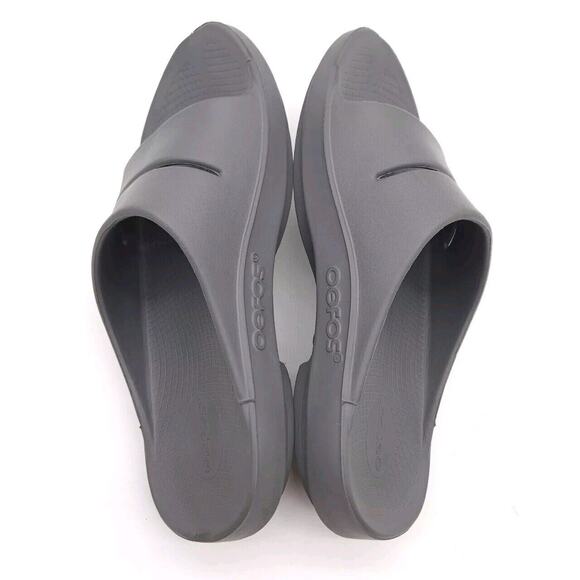 Oofos Ooahh (Mens Size 10) Slip On Comfort Slides Recovery Sandals Gray - Picture 6 of 8